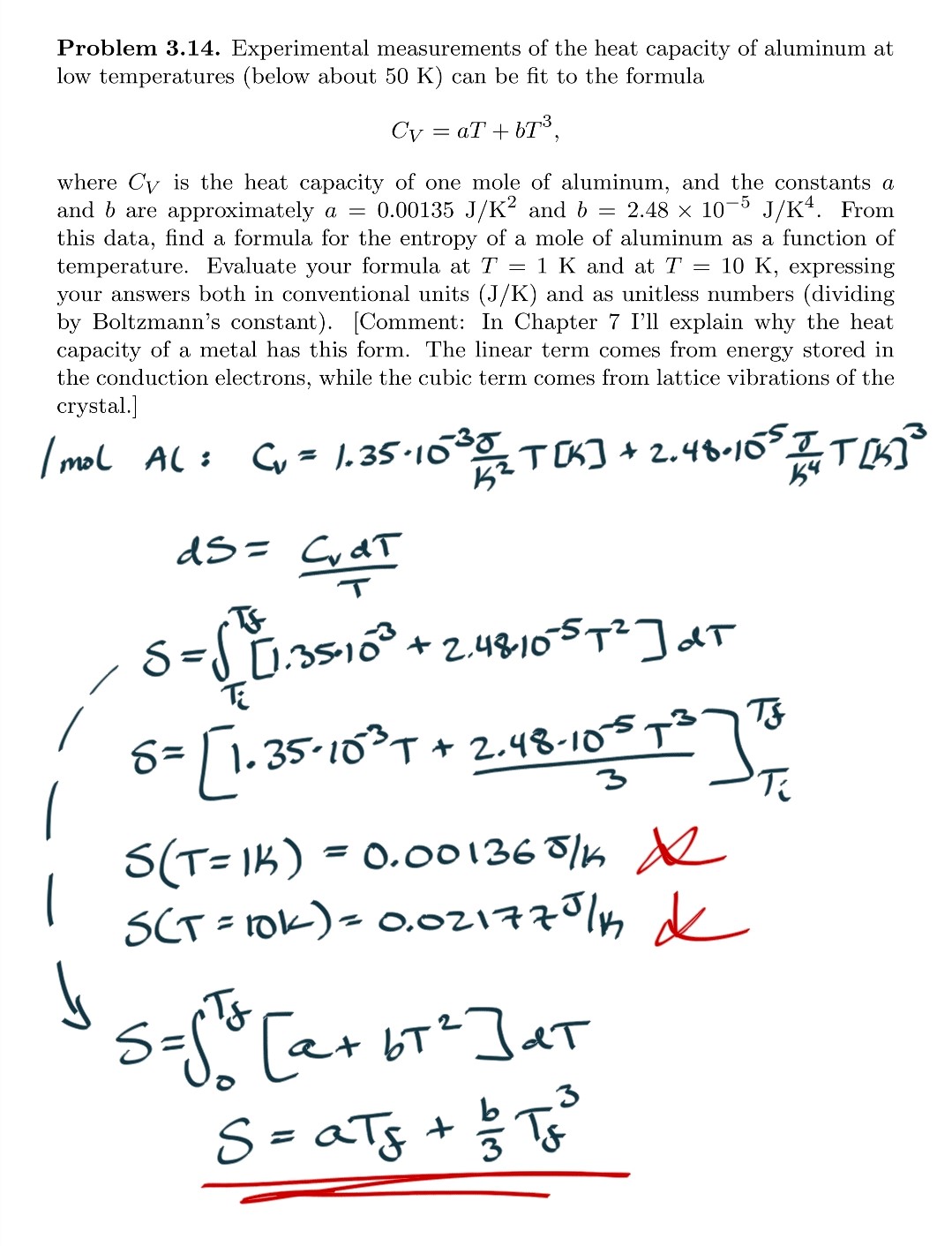 Problem 3.14 (Schroeder’s Intro To Thermal Physics) - Tru Physics